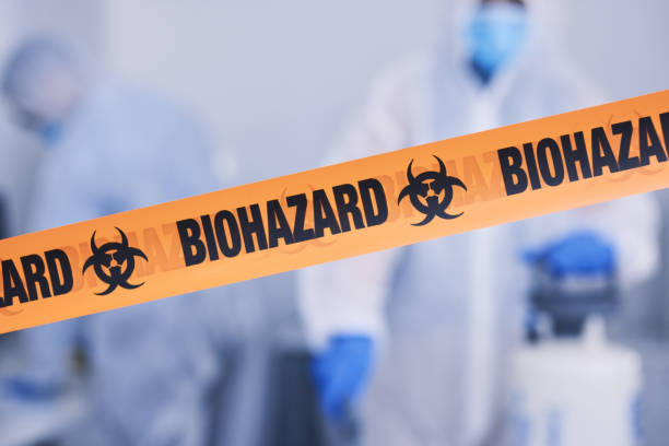 Professional Biohazard Cleanup technician working in Newaygo, MI